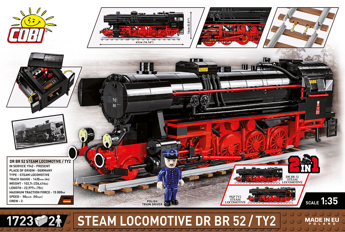 COBI Steam Locomotive Drb Class 52 1630